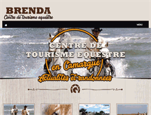 Tablet Screenshot of brendatourismeequestre.com